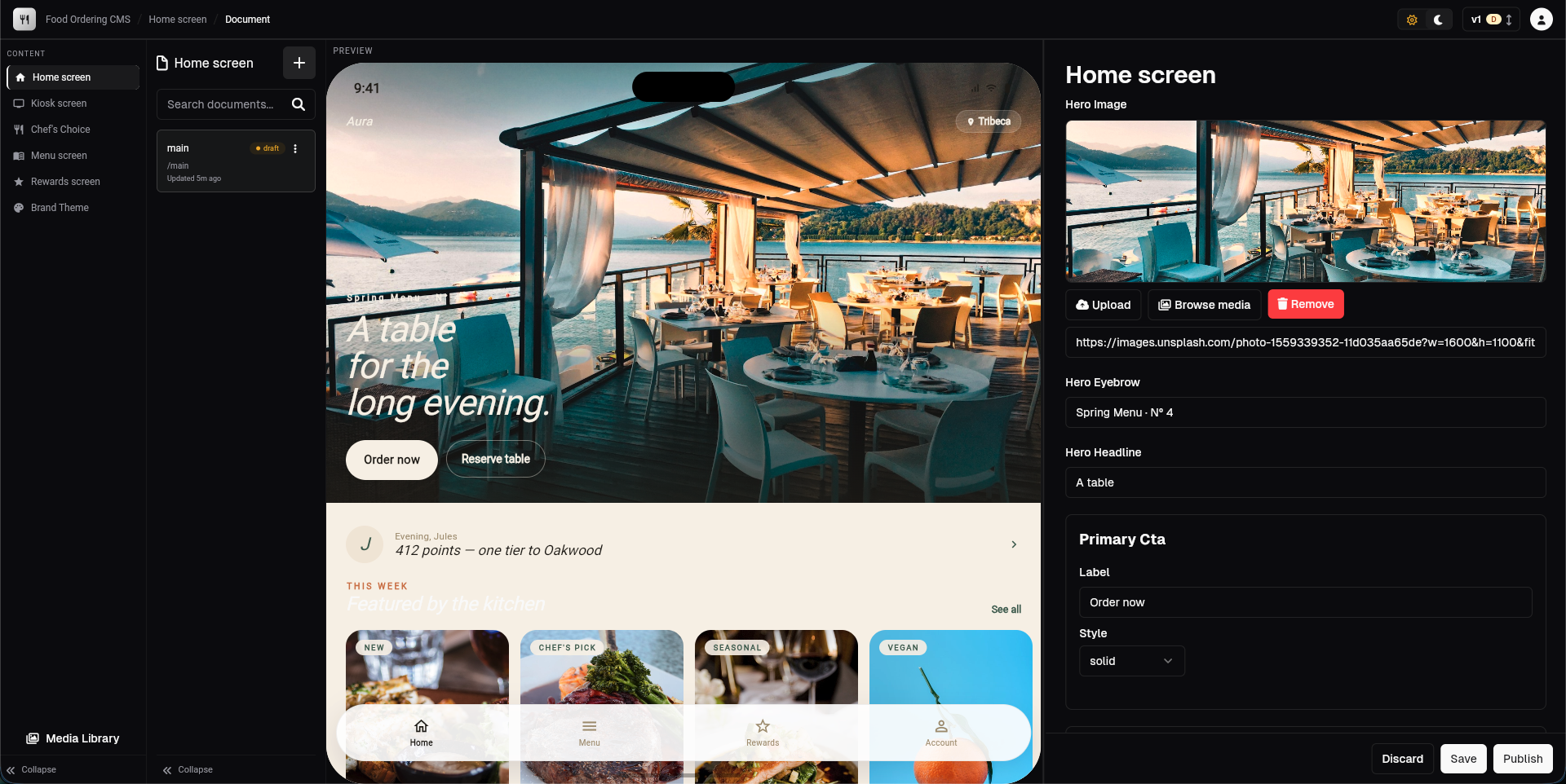Dart Desk CMS — full studio view